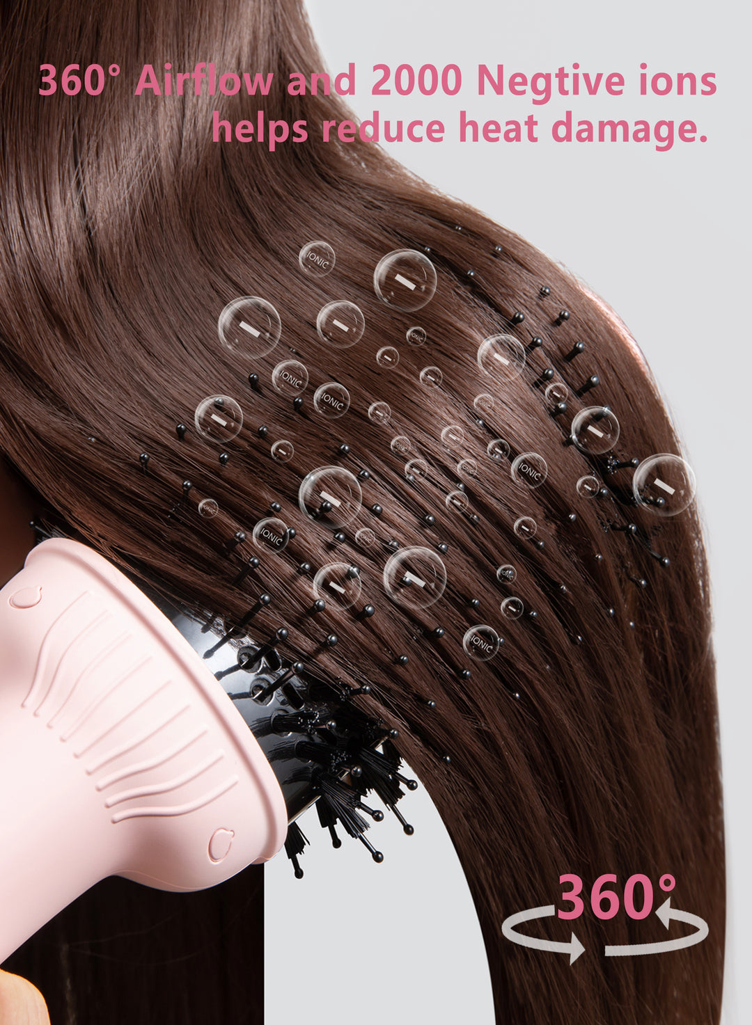 Doscher Hair Dryer Brush - V3 Pink