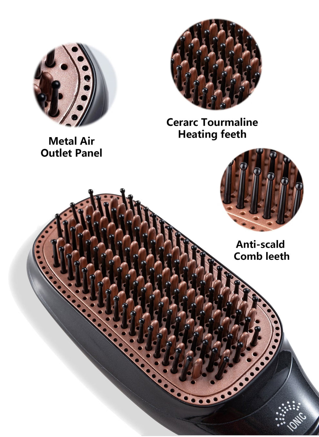 Doscher 3-in-1 Hair Dryer Brush – 1200W Ceramic Hot Air Styler for Smooth & Voluminous Hair